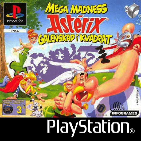 Asterix Mega Madness box art for Playstation